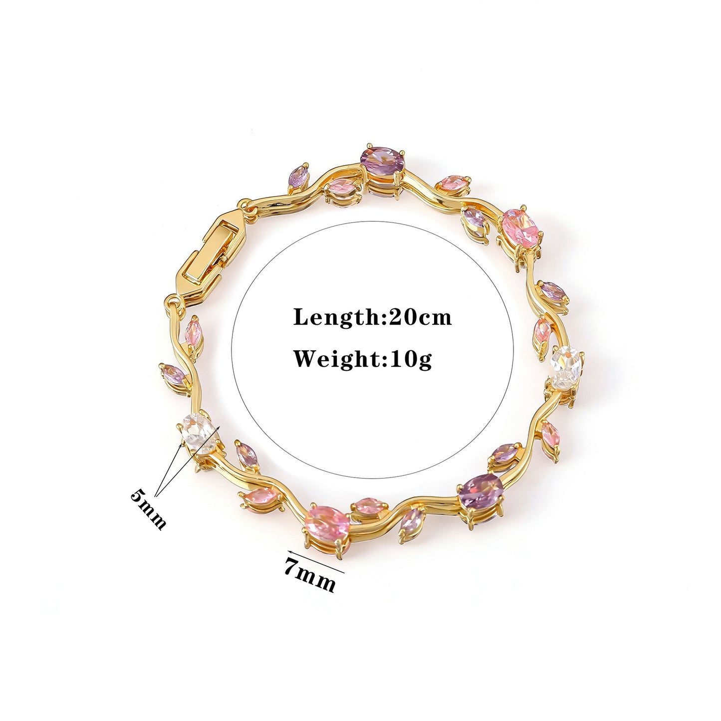 Women's Light Luxury High-grade Copper Zircon Fashionable Bracelets