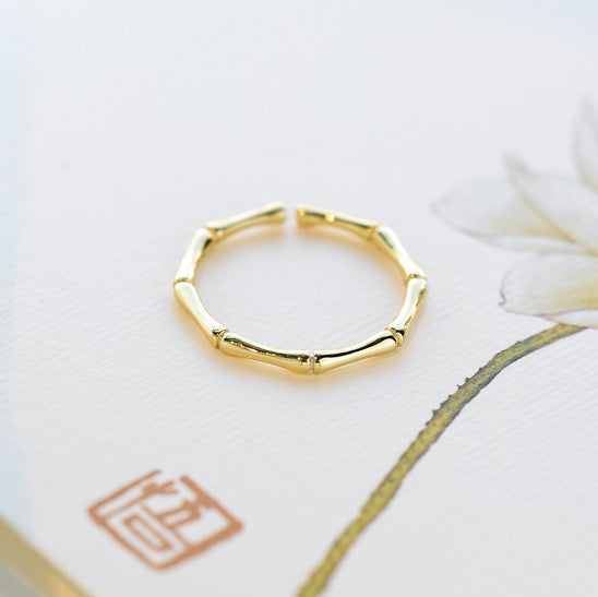Women's Simple Bamboo Sense Design Cold Wind Have Bracelets