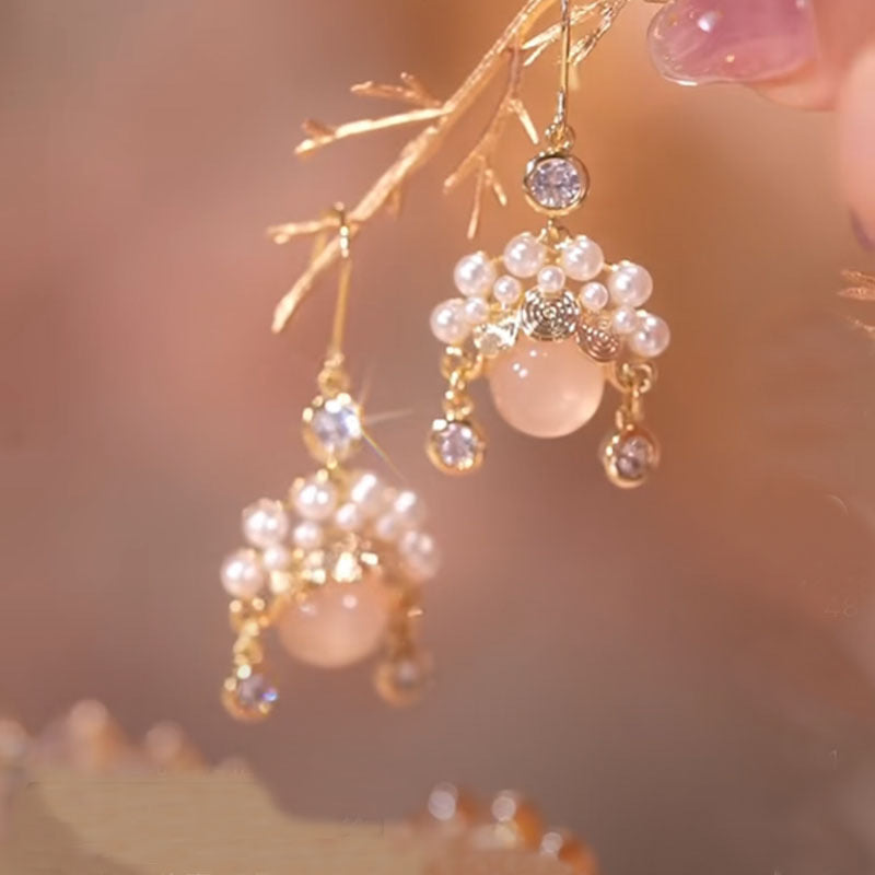 High-grade Chinese Style Trendy Elegance Red Earrings