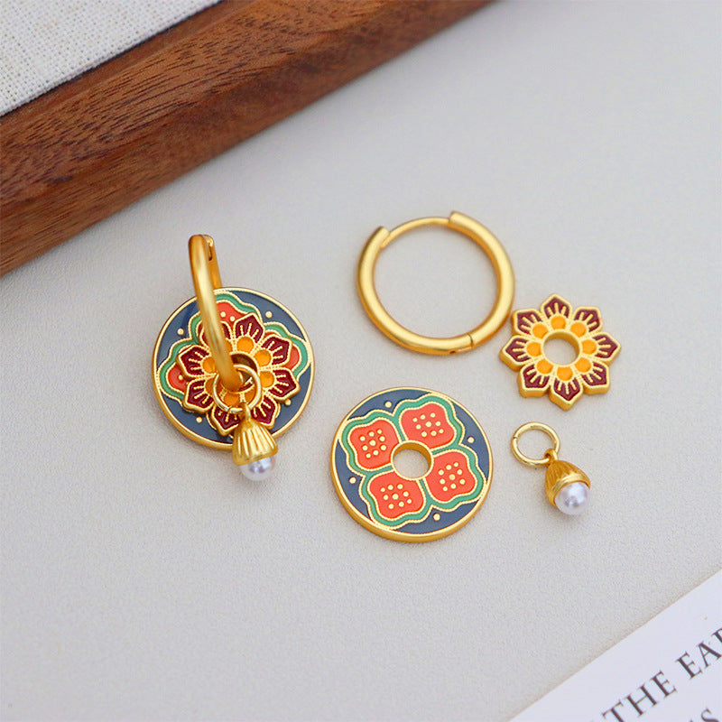 Women's Chinese Style Ethnic Tassel High-grade Temperament Fashion Ancient Rings