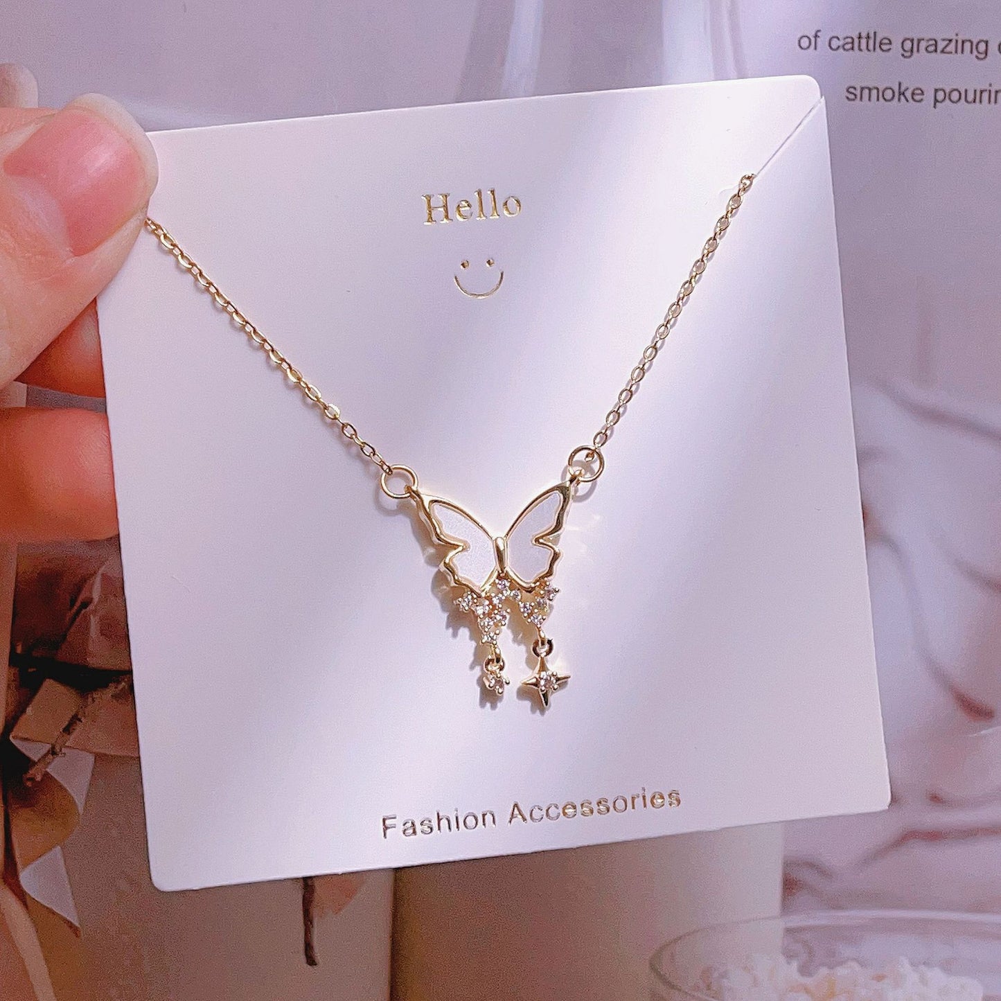 Women's Fashion Simple Love Design Light Luxury Necklace