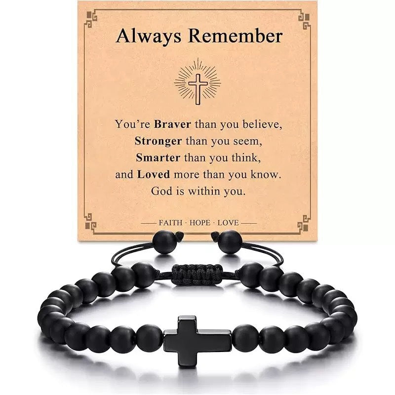 Fashion Trend Cross Adjustable Niche Vintage Holiday Bracelet