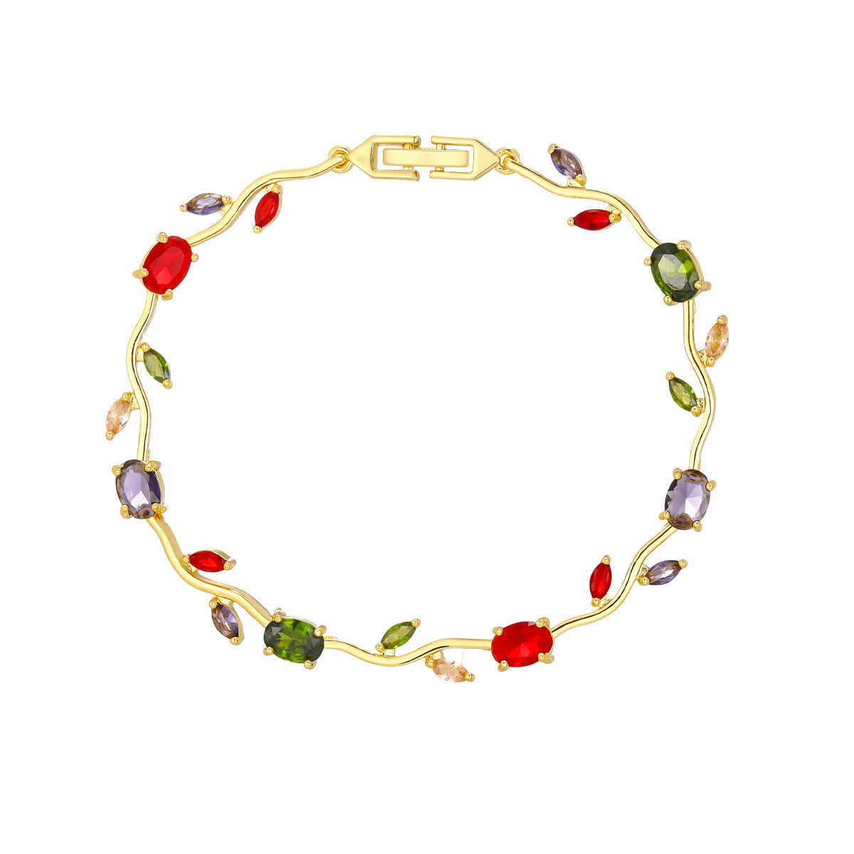 Luxury Style Quality Light Full Diamond Bracelet