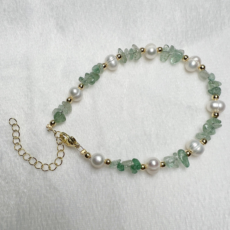 Freshwater Pearl With Crystal Gravel Live Broadcast Amethyst Bracelets