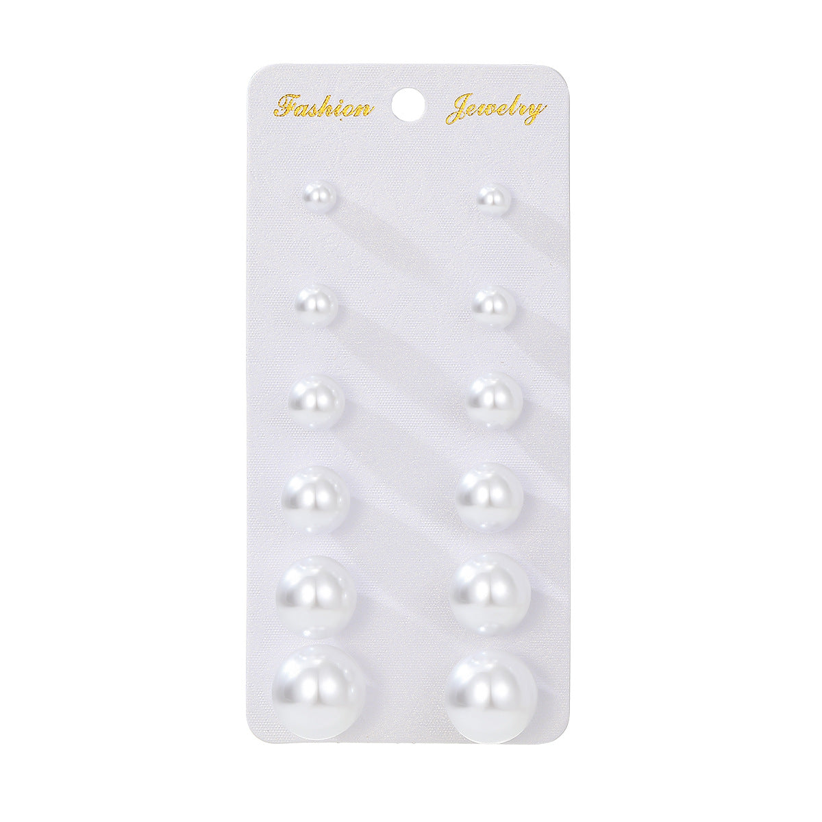 Women's Geometry Pattern Ear One Card Commuter Imitation Pearl Earings Earrings