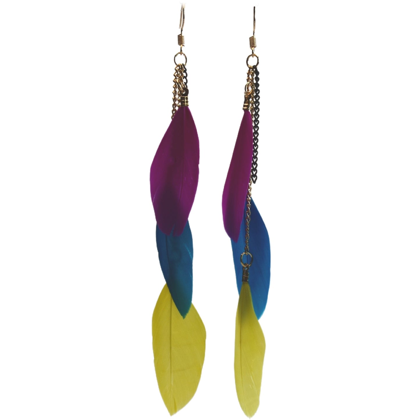 Classy Casual Cool Ethnic Style Feather Earrings