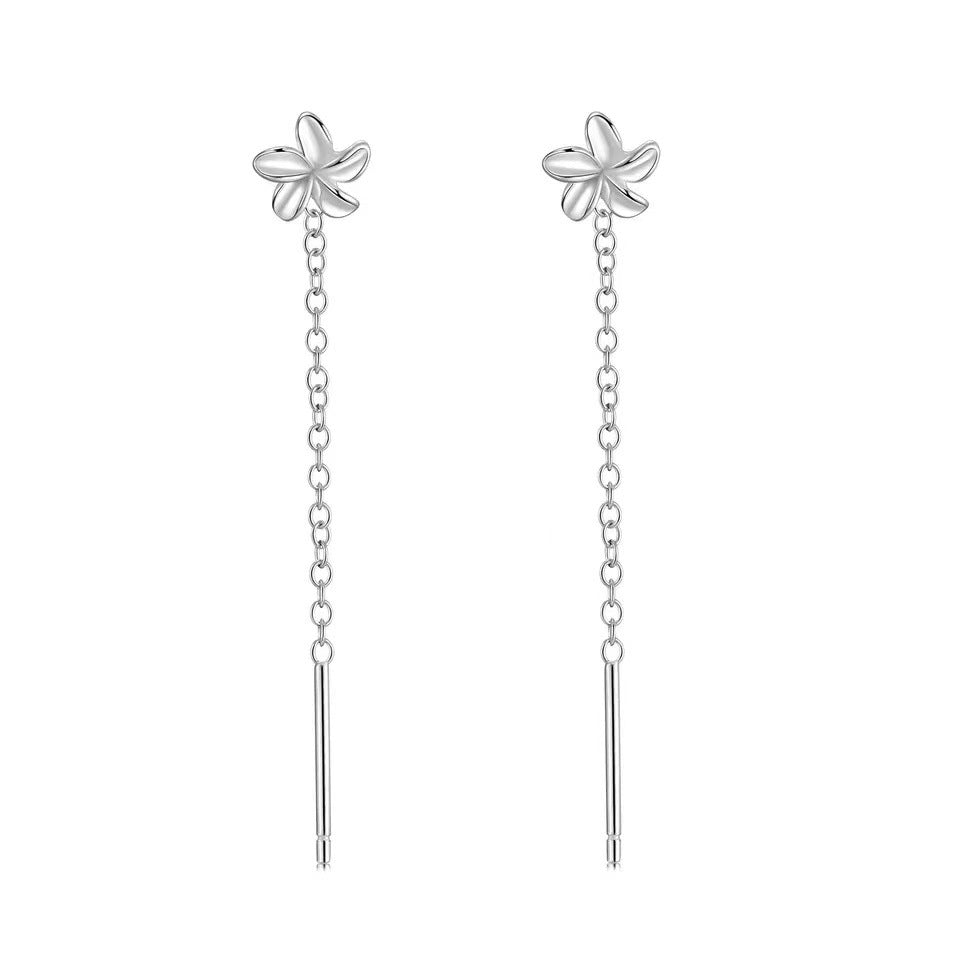 Women's Simple Fresh Korean Style Chain Mid-length Ear Line