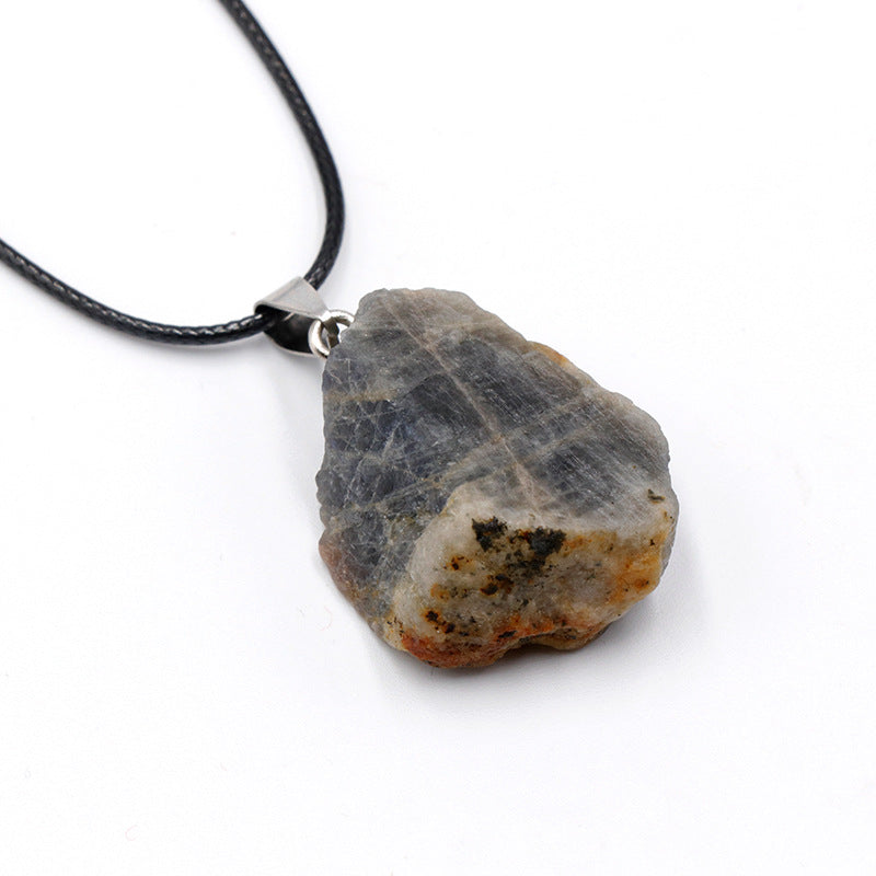 Stone Rough Crystal Agate Multicolor Irregular Pendants