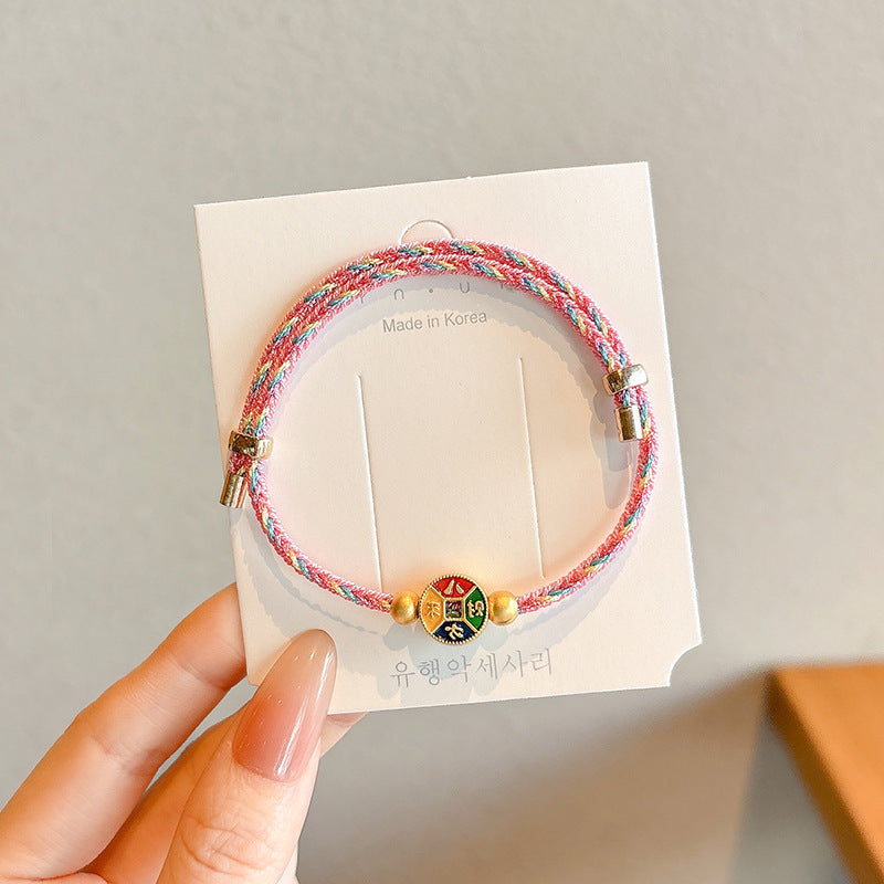 Small Gift Tassel Adjustable Red Rope Dragon Boat Festival Bracelet