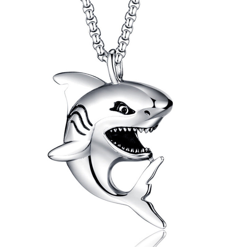 Men's Retro Creative Design Snake-shaped Stainless Steel Personalized Pendants