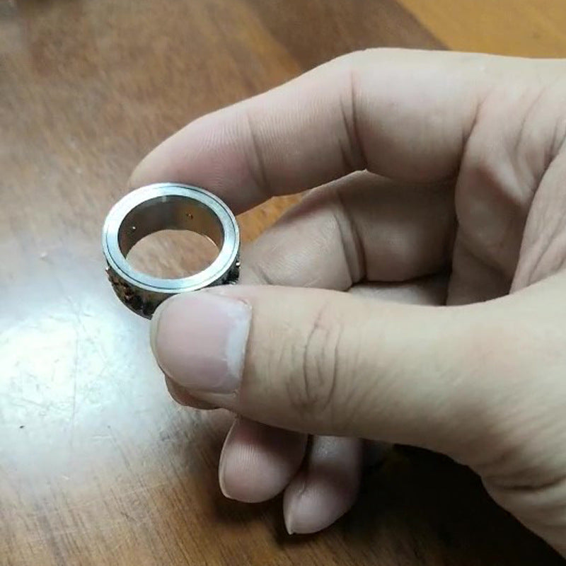 Men's Fashion With Function Stainless Rotatable Gear Rings