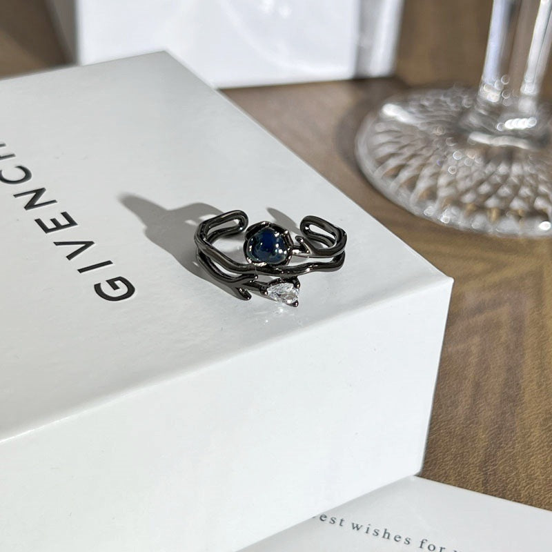 Gothic Style Cross Open-end Personality Sweet Cool Hot Butterfly Dark Ring
