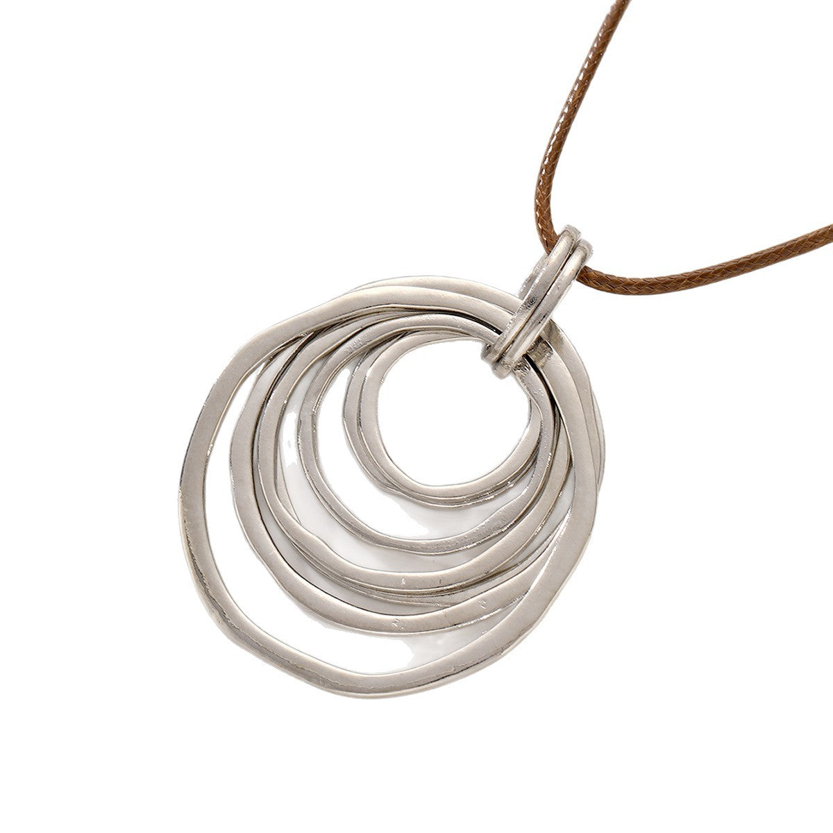 Exaggerated Liquid Flower Simple Metallic Fashion High-grade Necklace