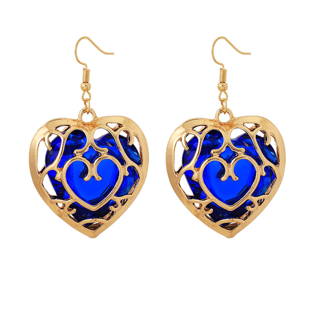 Ornament Hollow Heart Crystal Hot Peripheral Necklaces