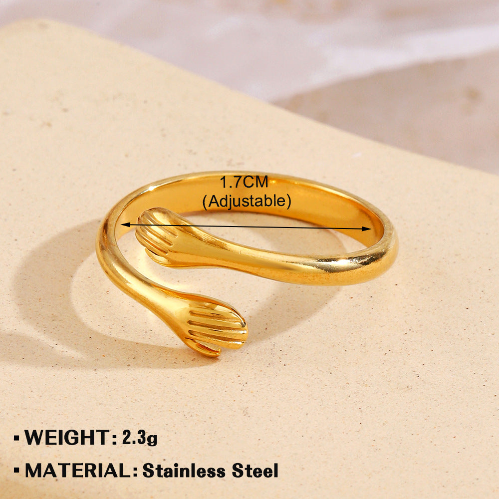 Stainless Steel Leaf Female Personalized Hip Rings