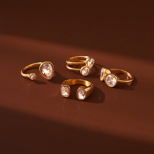 Titanium Steel No Fading Niche High Ring