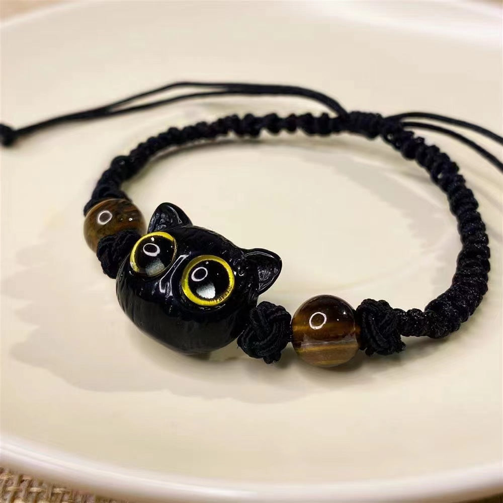 Women's & Men's Monster Cute Cat Eye Woven Design Bracelets