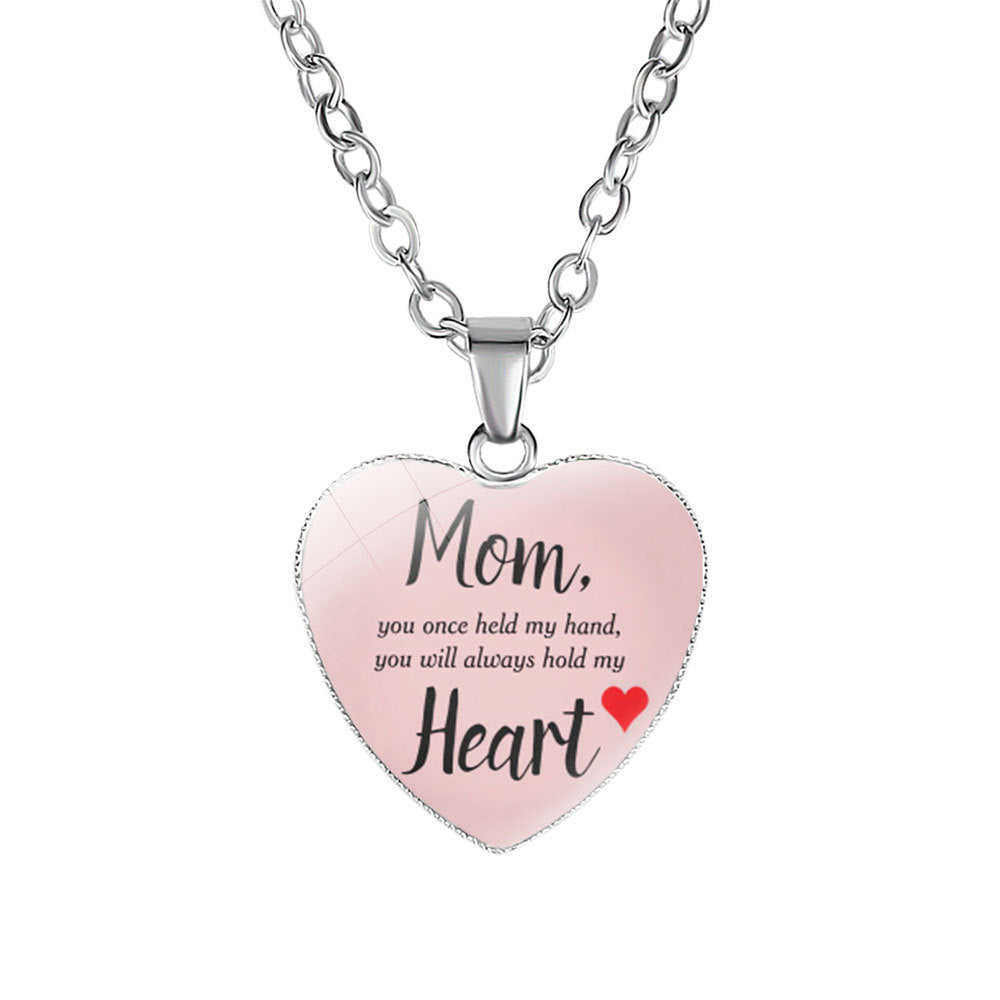 Mother's Heart-shaped Korean Simple Day Gift Pendants