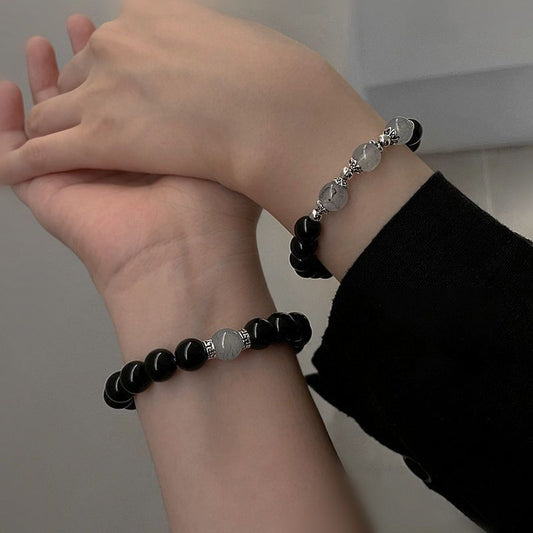 For Couple Retro Style Bead Design Simple Girlfriends Bracelet