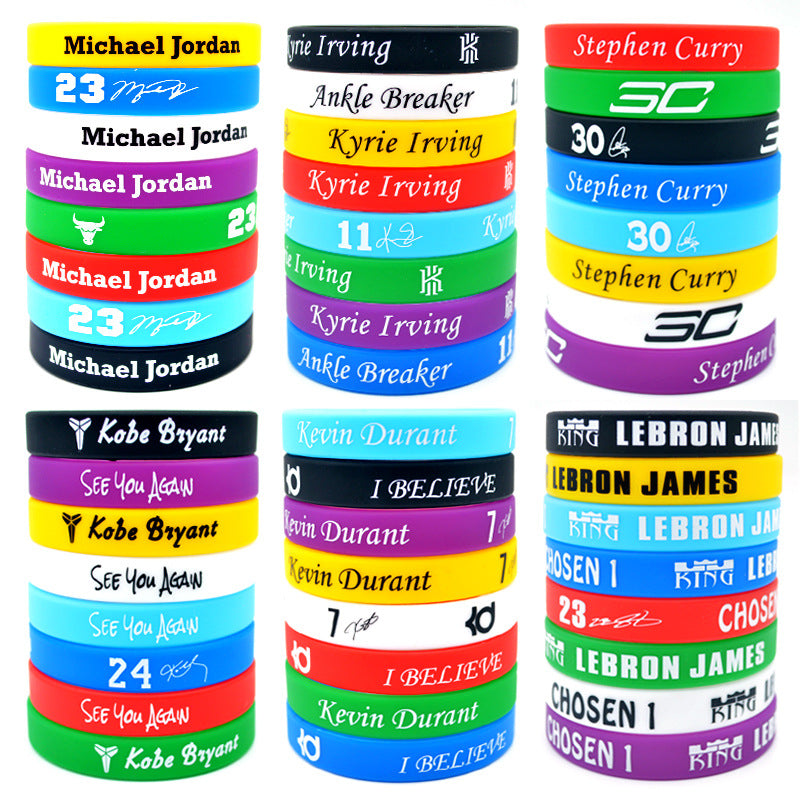 Basketball Sports Durant Silicone For Soccer Bracelets