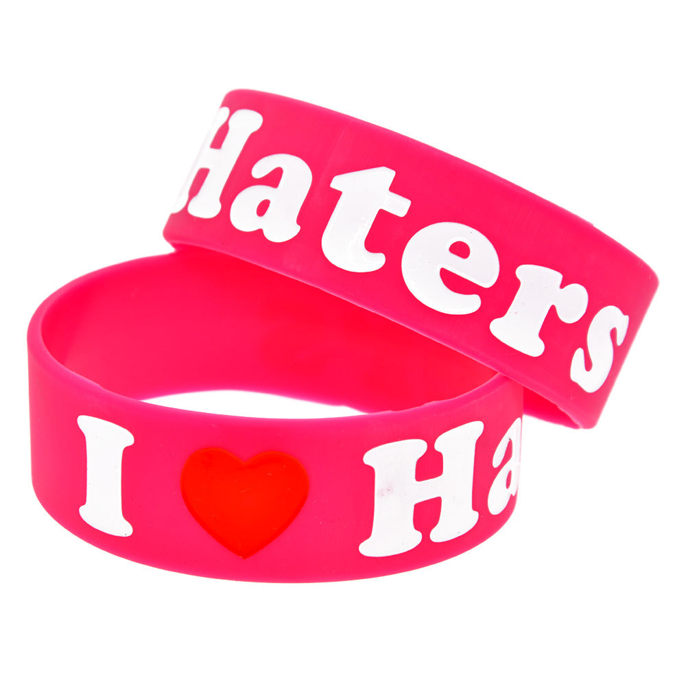 Silicone Fashion Music Hand Strap Trendy Hip Hop Bracelet