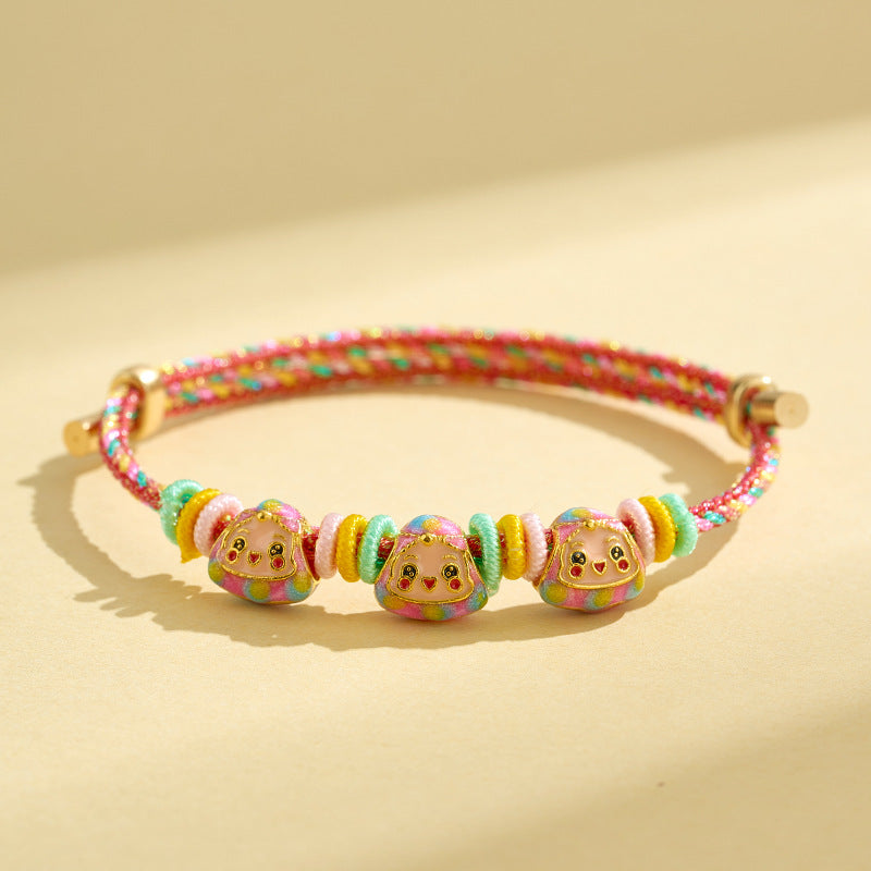 Children's Dragon Boat Festival Colorful Rope Hand-woven Small Bracelets