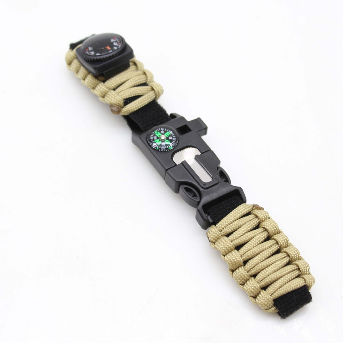 Woven Outdoor Wild Survival Compass Strap Bracelets