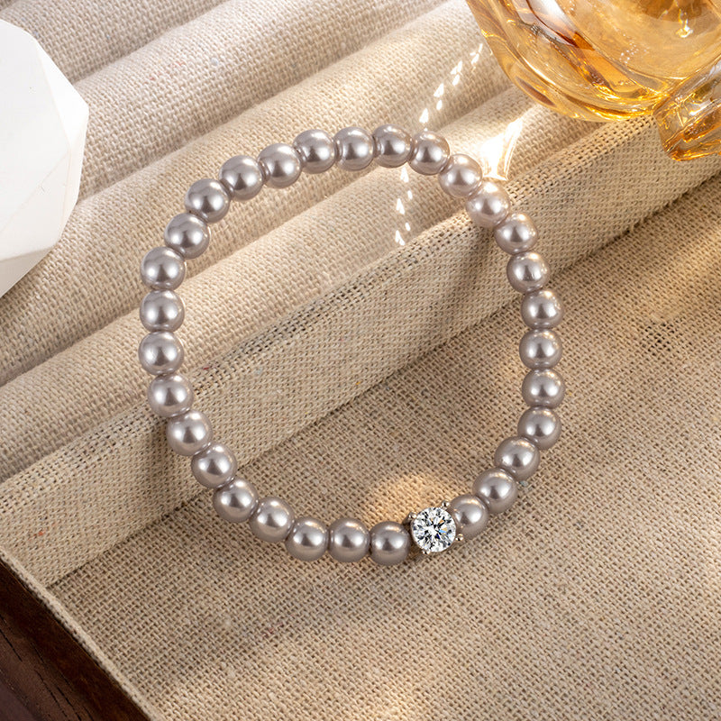 Zircon Pearl Female Design French Gentle Bracelets