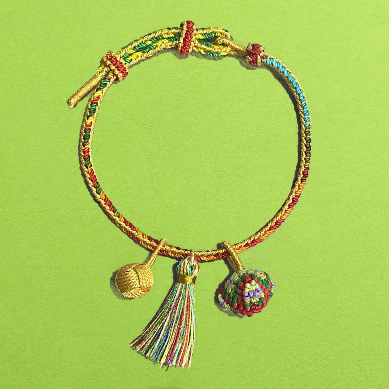 Children's Rope Woven Ethnic Style Dragon Boat Festival Carrying Strap Kindergarten Bracelet