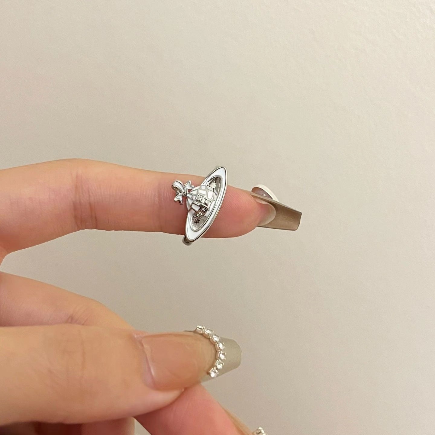 Enamel Planet Personalized Designer Model Female Not Minority Fashion Open Ring