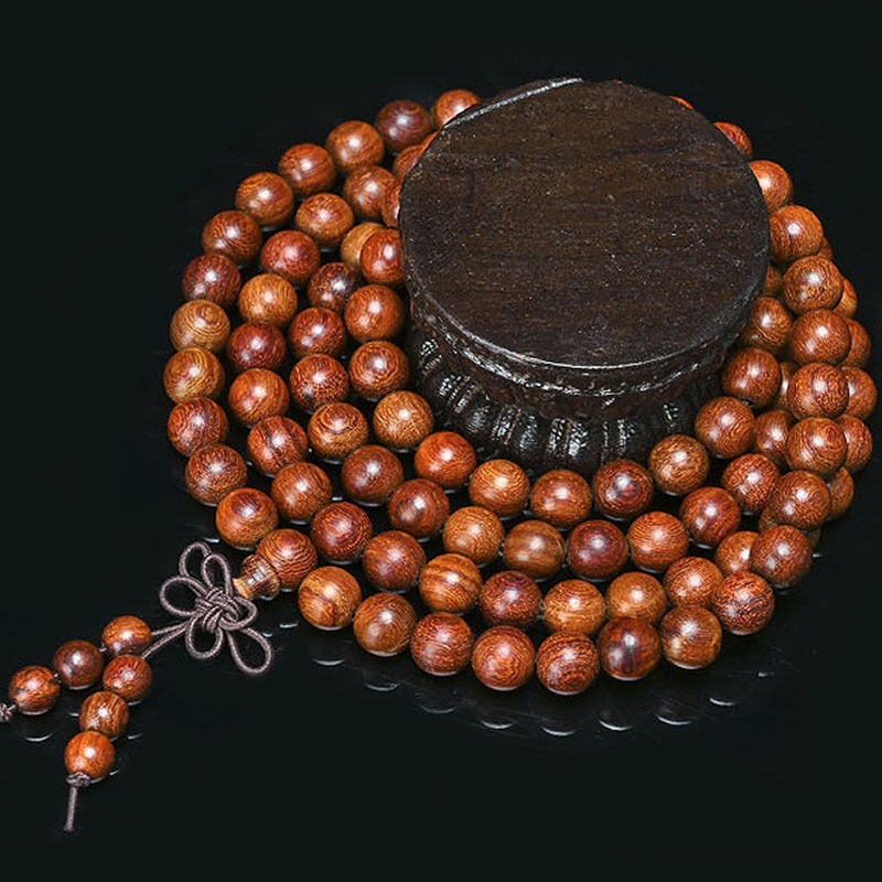 Women's & Men's Red Sandalwood Wooden Prayer Beads Popular Bracelet