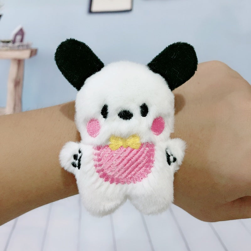 Children's Plush Cartoon Pop Cute Sun Flower Couple Female Dinosaur Slap Bracelet