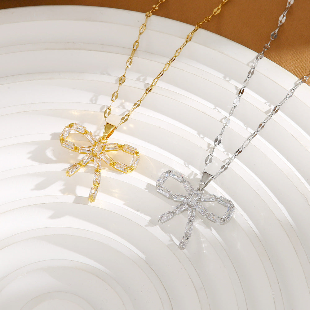 Women's Titanium Steel No Fading High-grade Design Necklaces
