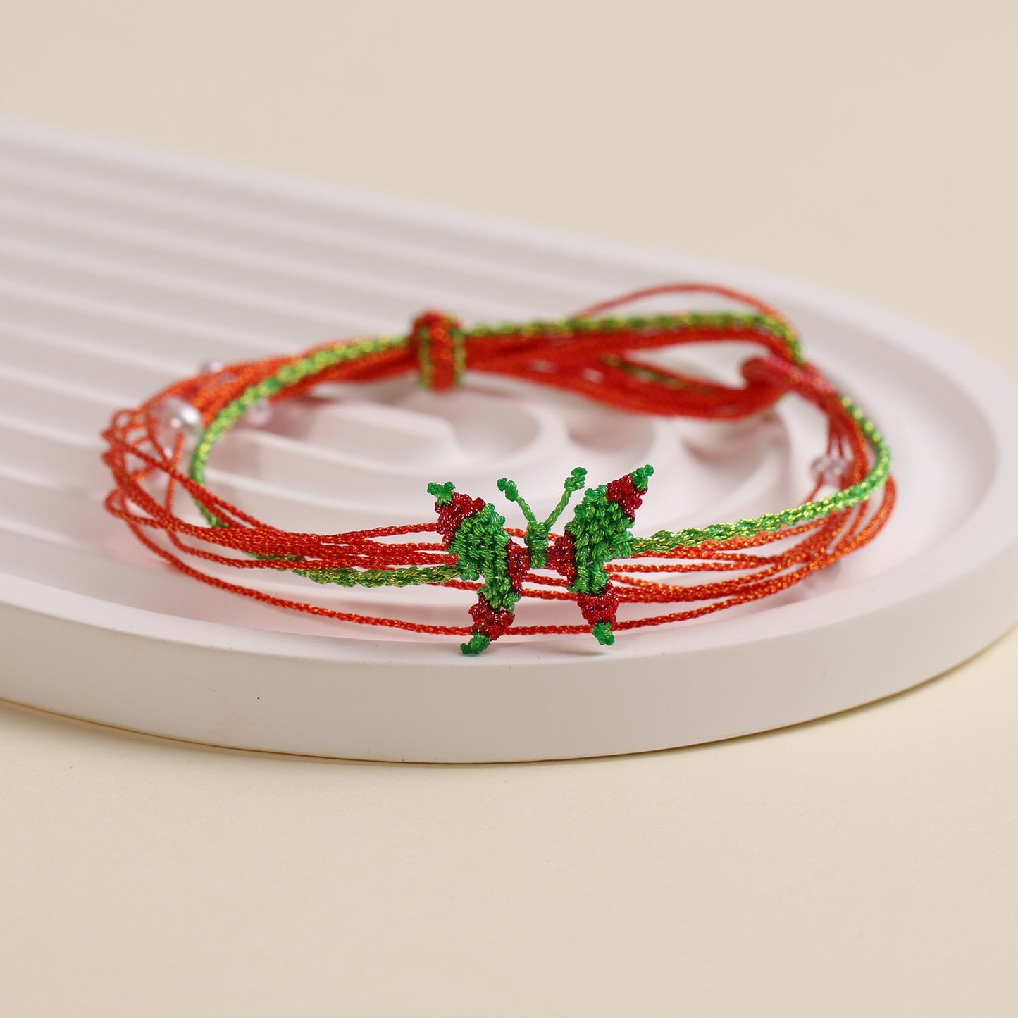 Dragon Boat Festival Colorful Rope Small Red Hand-woven Tiger Head Bracelet