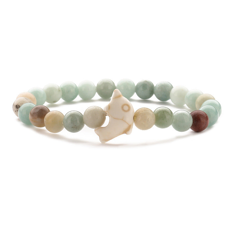 Men's Turquoise Stretch Tigereye Agate Mixed Colorful Bracelets