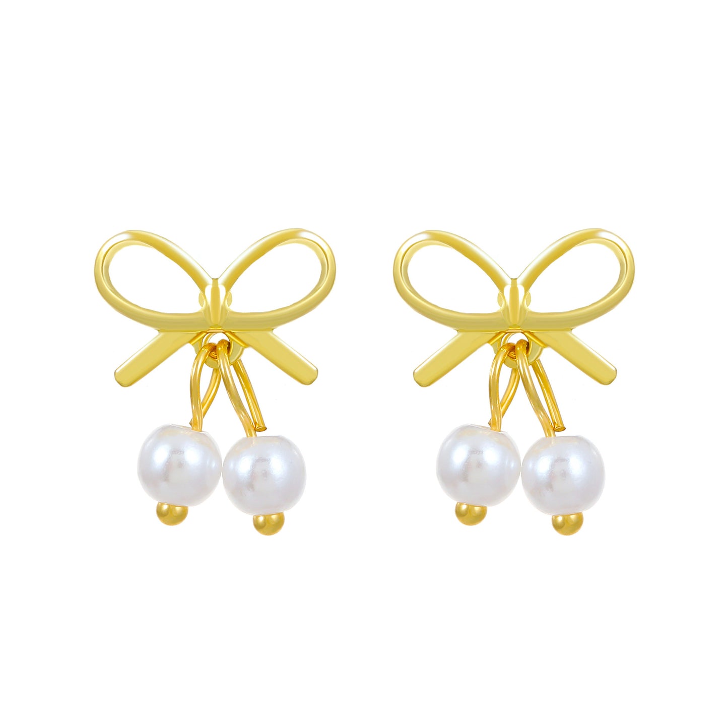 Women's Pearl For French Entry Lux Butterfly Earrings