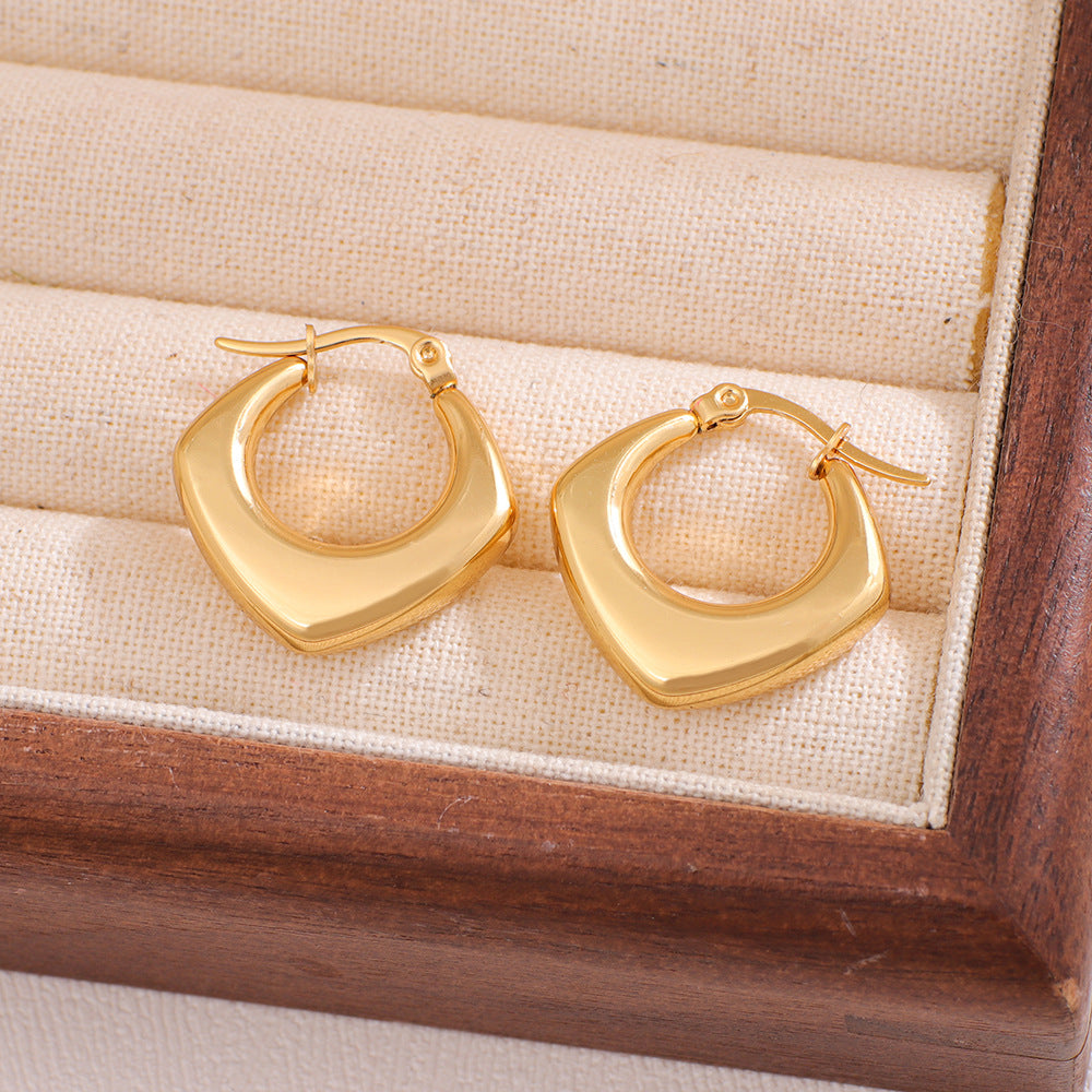 Women's Shaped Tube Style Light Luxury Fashion Simple Luxurious Earrings