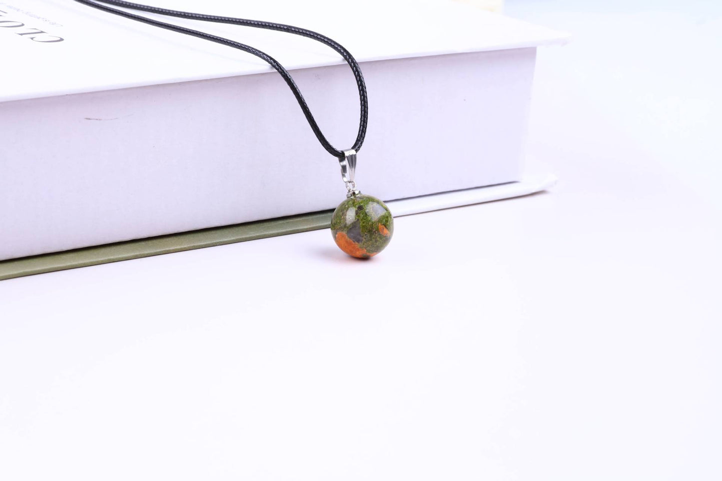 Stone Ball Punch Round Accessories Colorful Crystal Pendants