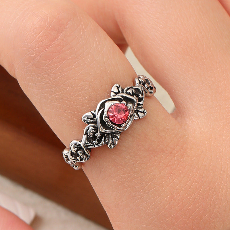 Thai Sier Vintage Flower Open Personalized Rings