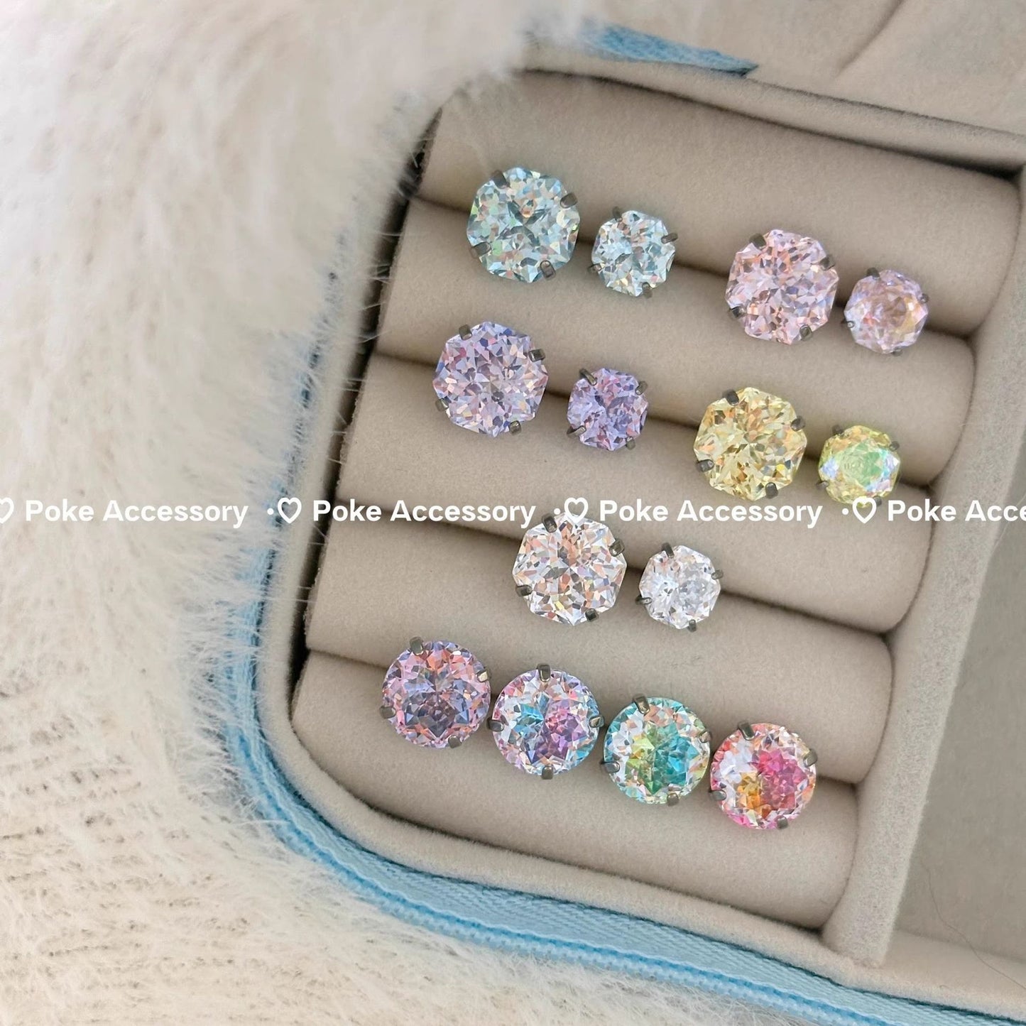 Bridal Bouquet Ear Bone Cochlear Cutting Flash Zircon Design Sense Stud Earrings