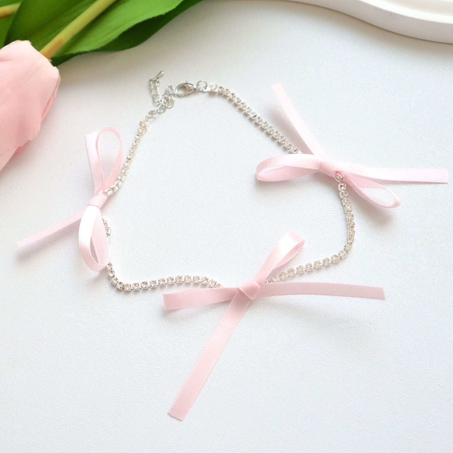 Aesthetics Girly Style Ornament French Hair Tie Ribbon Braiding Necklaces