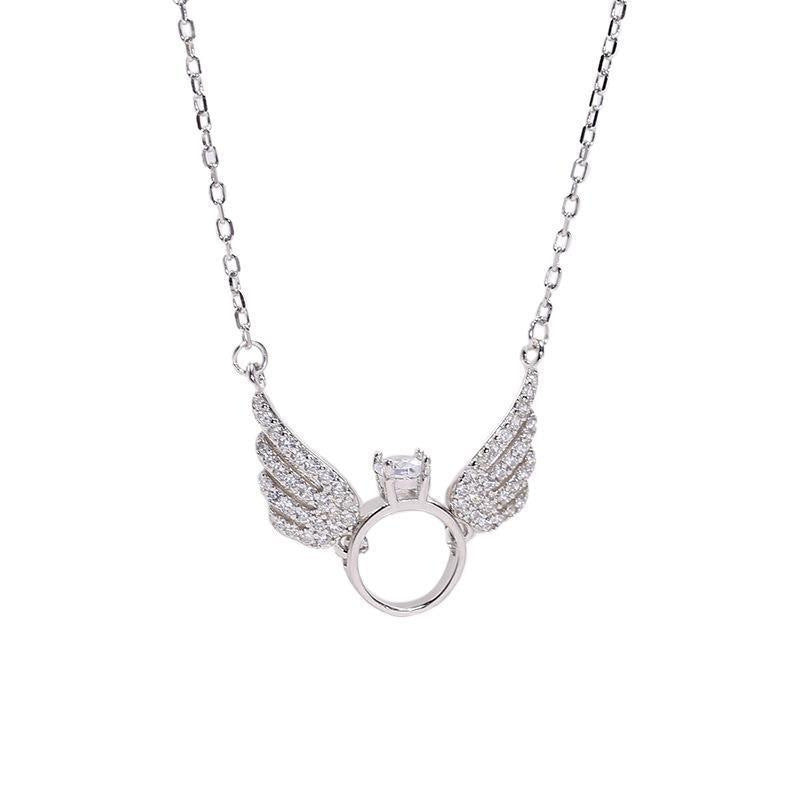 Full Diamond Angel Wings Retro Affordable Pendants