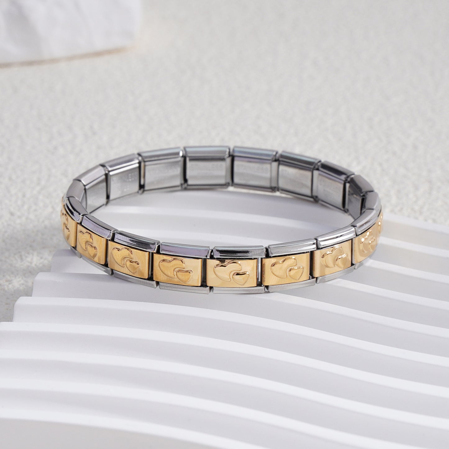 Innovative Classic Module Gold-plated Pattern Stainless Bracelets
