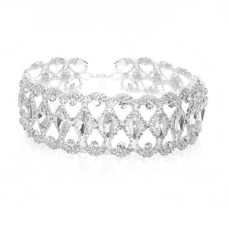 Short Diamond Claw Chain Pattern Full Necklaces