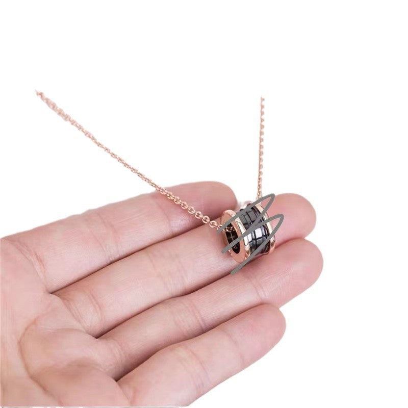 High Quality Big Small Waist Spring Rose Gold Necklaces