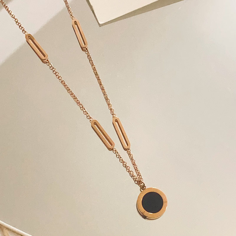 Chain Female Rose Gold Design High Necklaces