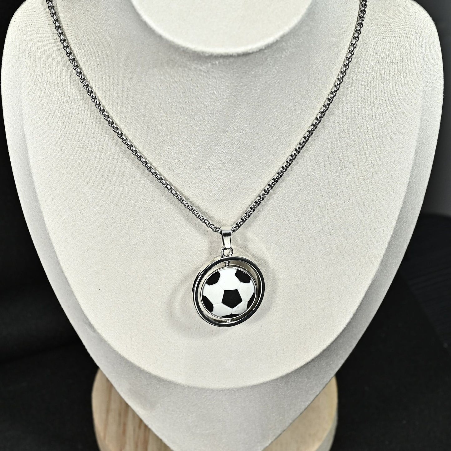 Men's & Women's World Cup Elements Hip Hop Football Basketball Trendy Fashion Necklace