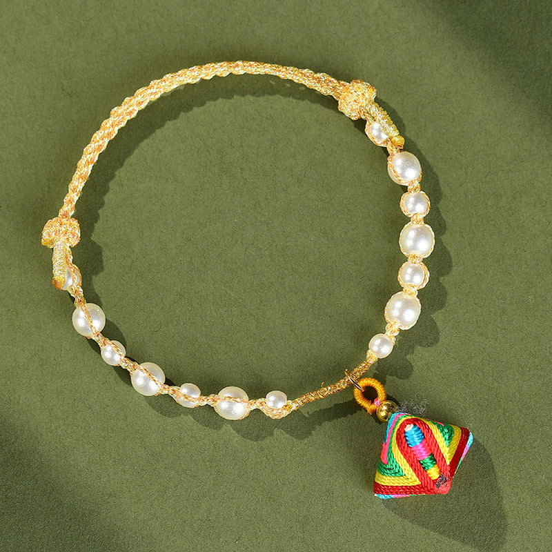 Festival Colorful Rope Ethnic Style Hand-woven Adult Small Sachet Carrying Bracelet