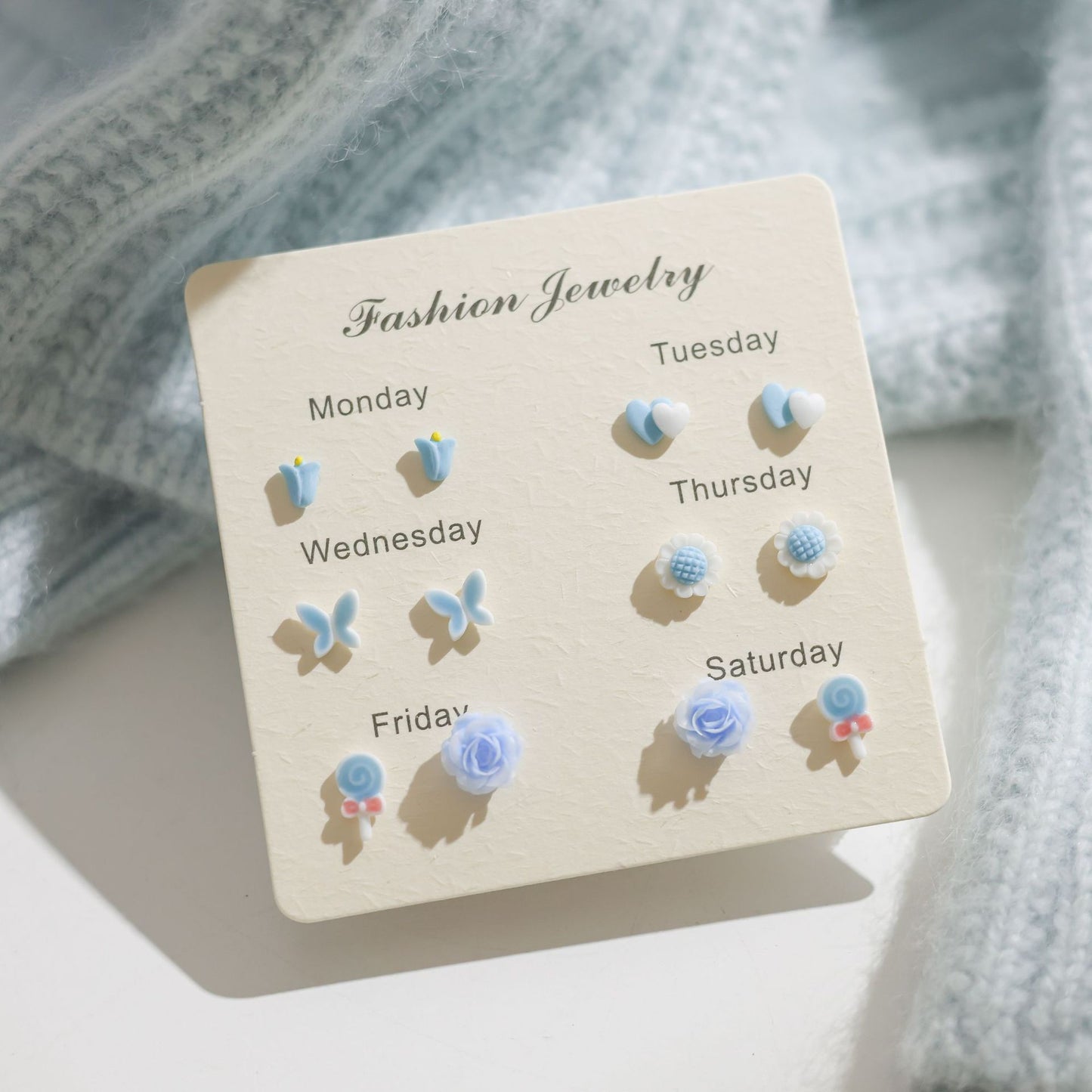 Female Pink Biological Porcelain Pin Ear Sensitive Skin Essential Stud Earrings