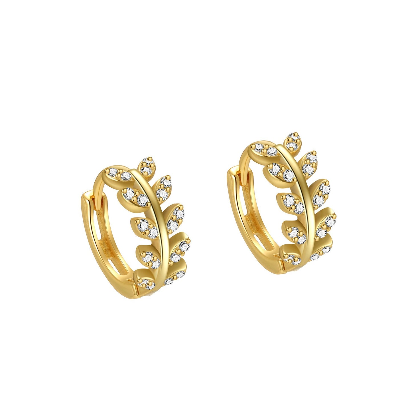 Women's Sterling Sier Zircon Fashion Ear Punk Earrings